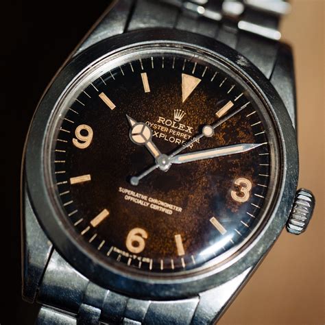 explorer rolex vintage|vintage rolex explorer gilt dial.